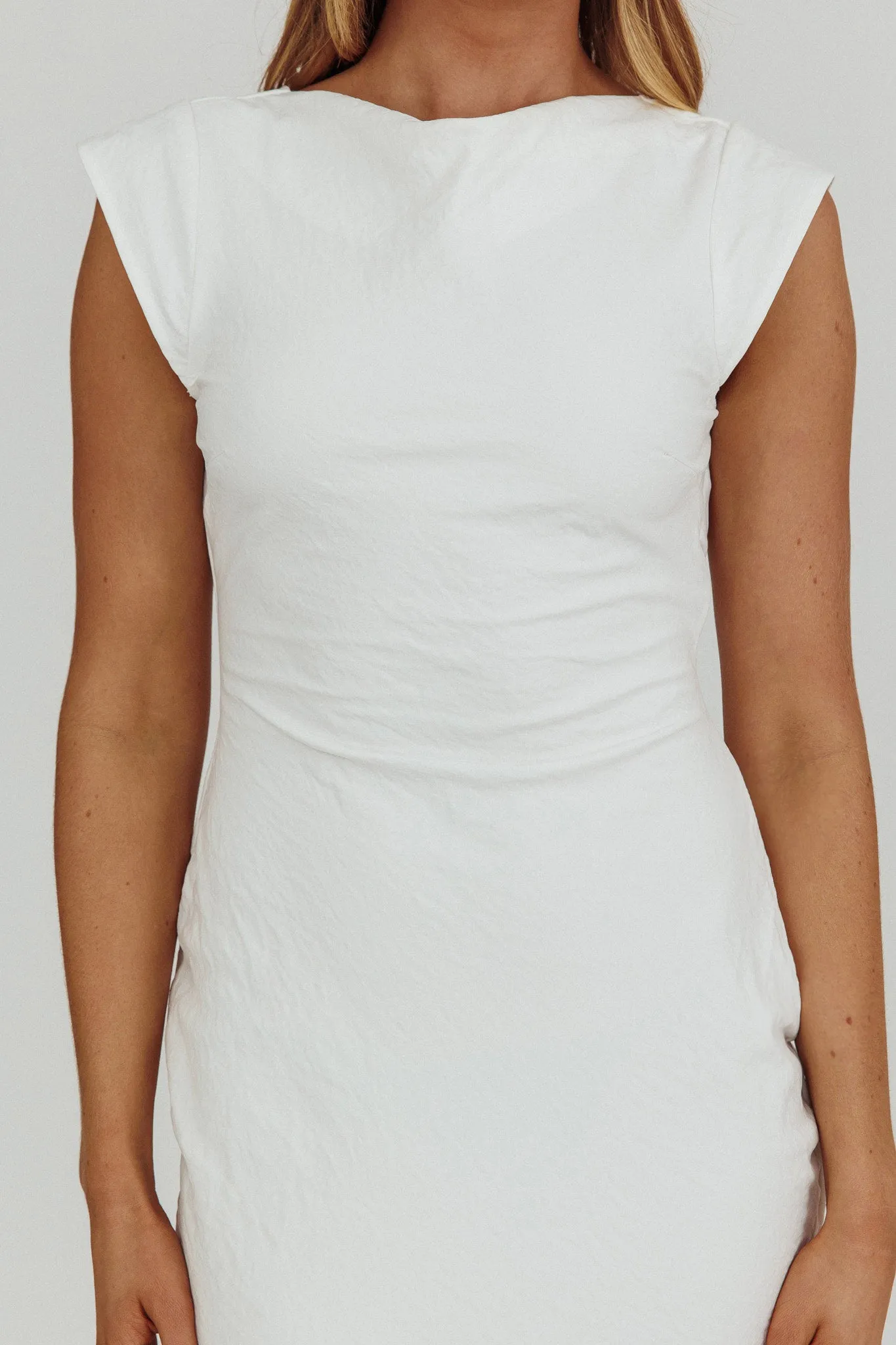 Maysa Cowl Back Maxi Dress Off White sold by Selfie Leslie product image thumbnail 4