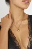 Cora Puffed Heart Pendant Necklace Gold sold by Selfie Leslie