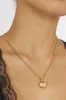Cora Puffed Heart Pendant Necklace Gold sold by Selfie Leslie