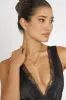 Cora Puffed Heart Pendant Necklace Gold sold by Selfie Leslie