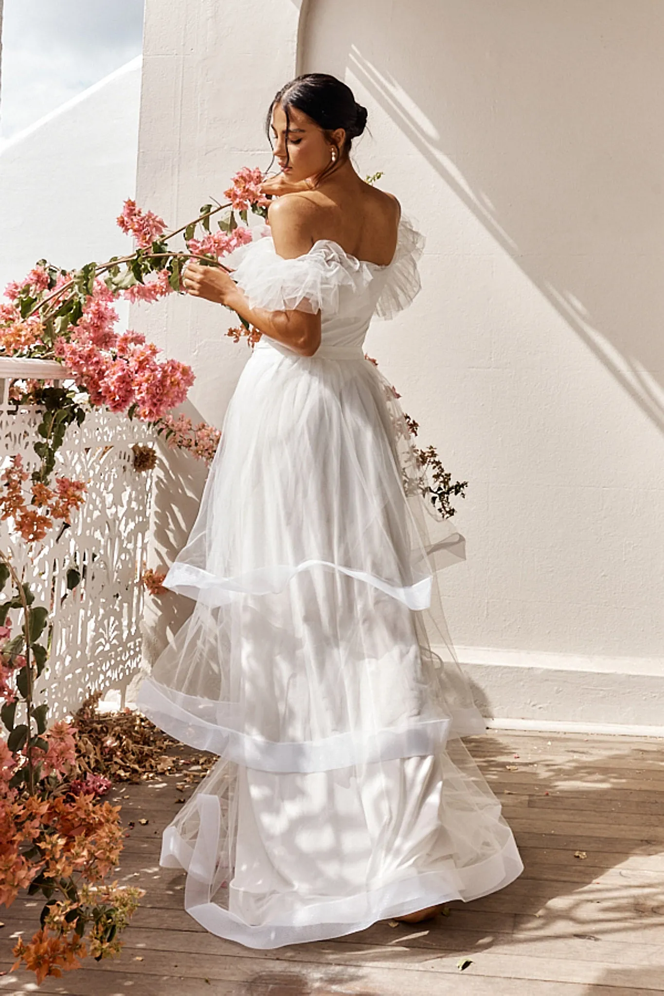 Watson Layered Maxi Skirt Off White sold by Selfie Leslie product image thumbnail 3