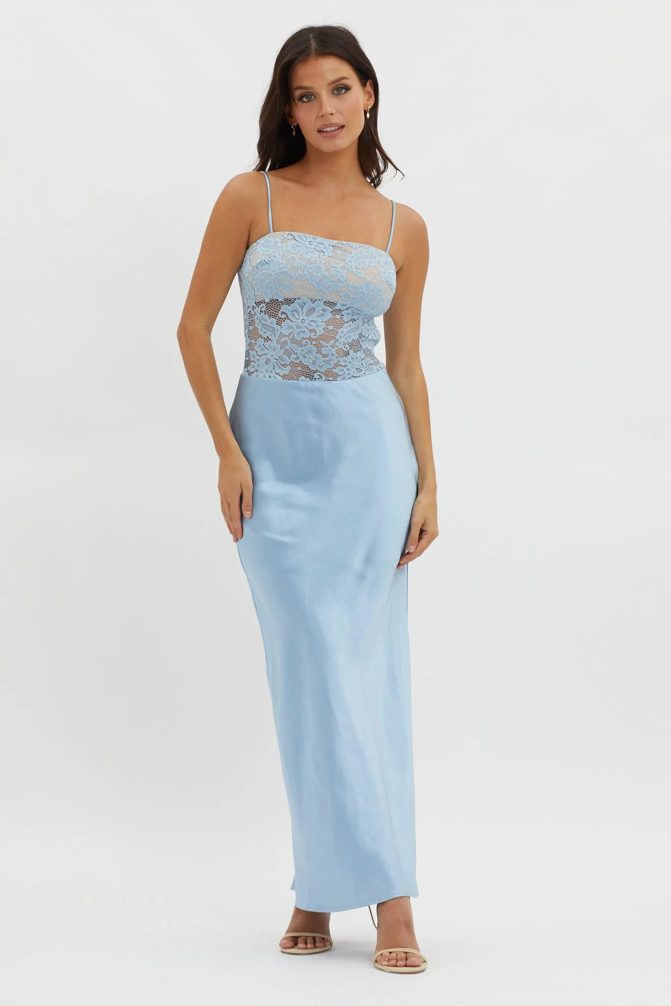 Moon Magic Floral Bodice Dress Blue sold by Selfie Leslie product image thumbnail 5