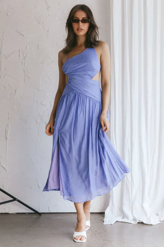 Destination Open Back Midi Dress Purple sold by Selfie Leslie
