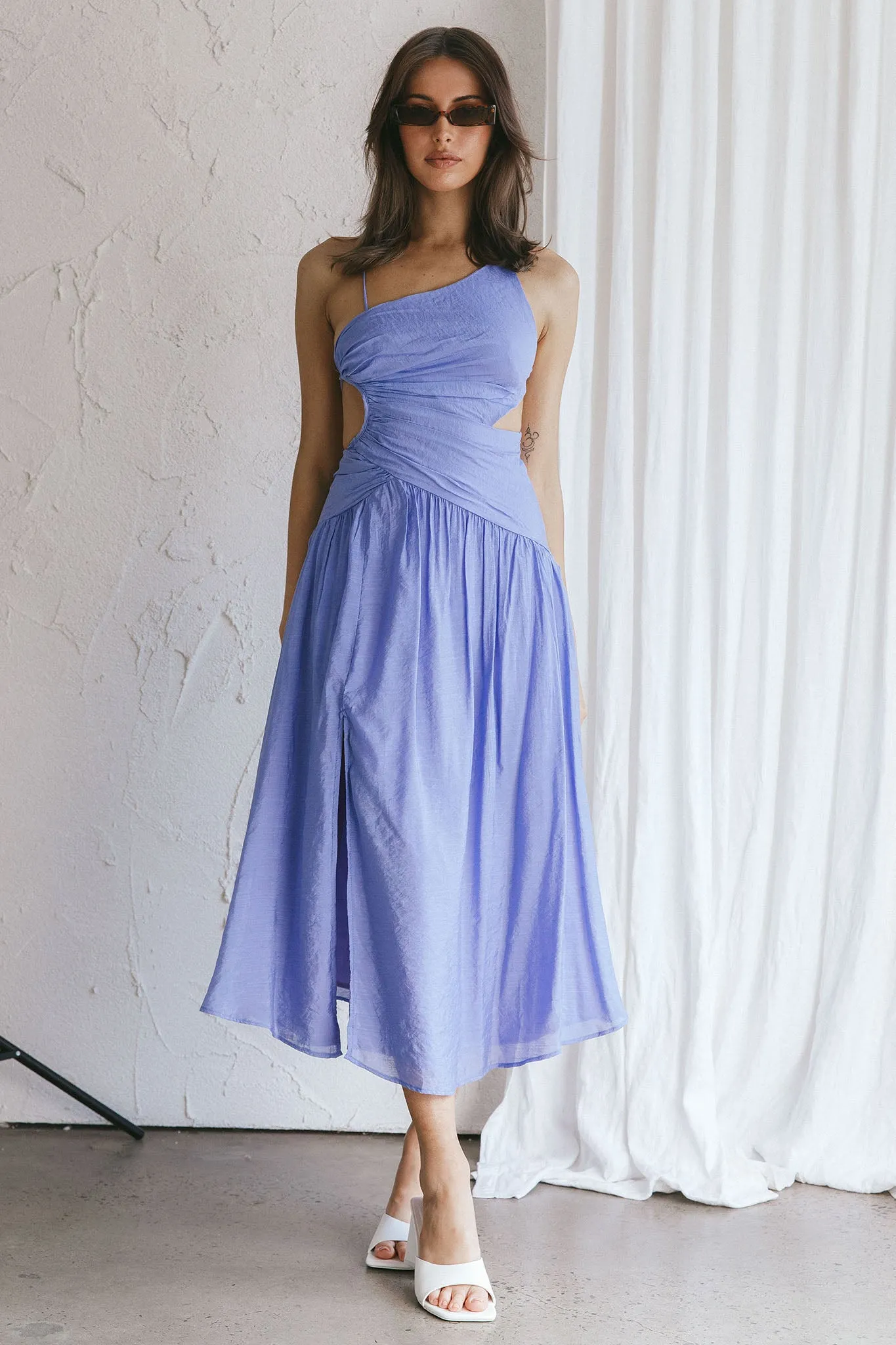 Destination Open Back Midi Dress Purple sold by Selfie Leslie product image thumbnail 4