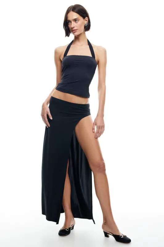 LIONESS Merci Maxi Skirt Onyx sold by Selfie Leslie