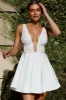 Shailene Lace Bodice A-Line Dress White sold by Selfie Leslie