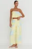 Nectar Sun Print Wide Leg Pants Yellow sold by Selfie Leslie