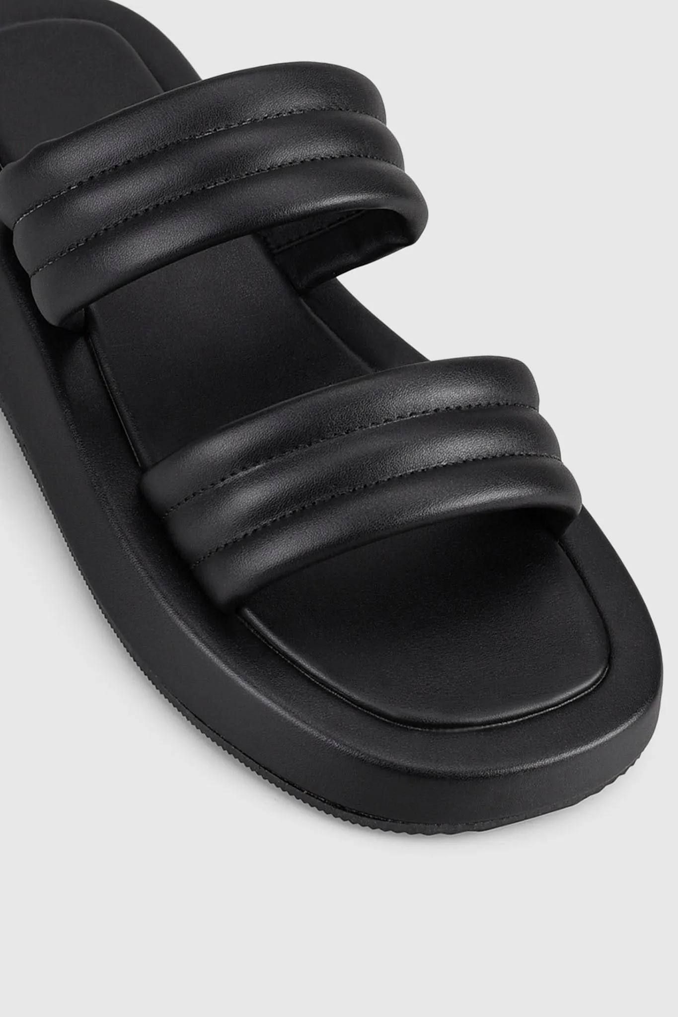 VERALi Boss Flatform Slides Black Smooth sold by Selfie Leslie product image thumbnail 3