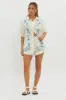 Ciao Ciao Embroidered Button-Up Shirt Beige sold by Selfie Leslie