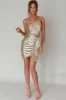 Joie De Vivre Sequin Mini Dress Gold sold by Selfie Leslie