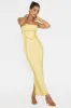 Inga Lace Piping Trim Midi Dress Yellow sold by Selfie Leslie
