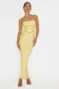 Inga Lace Piping Trim Midi Dress Yellow sold by Selfie Leslie