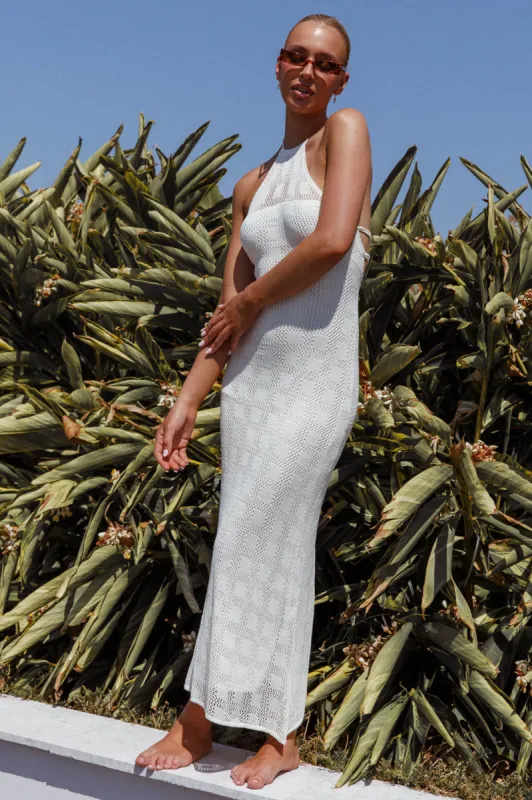 Bermuda Shores Crochet Maxi Dress White sold by Selfie Leslie
