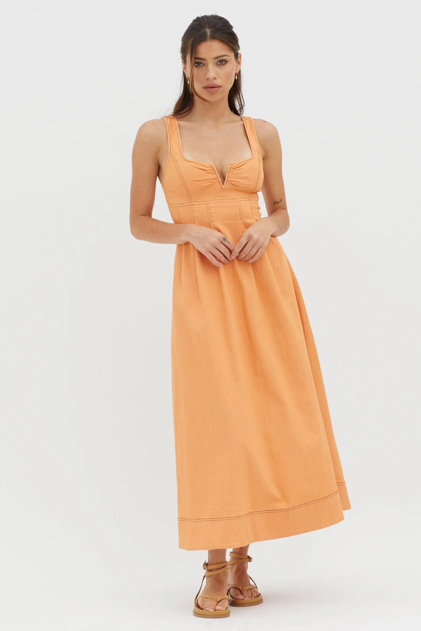 Isadore V-Bust Midi Dress Mango sold by Selfie Leslie product image thumbnail 3