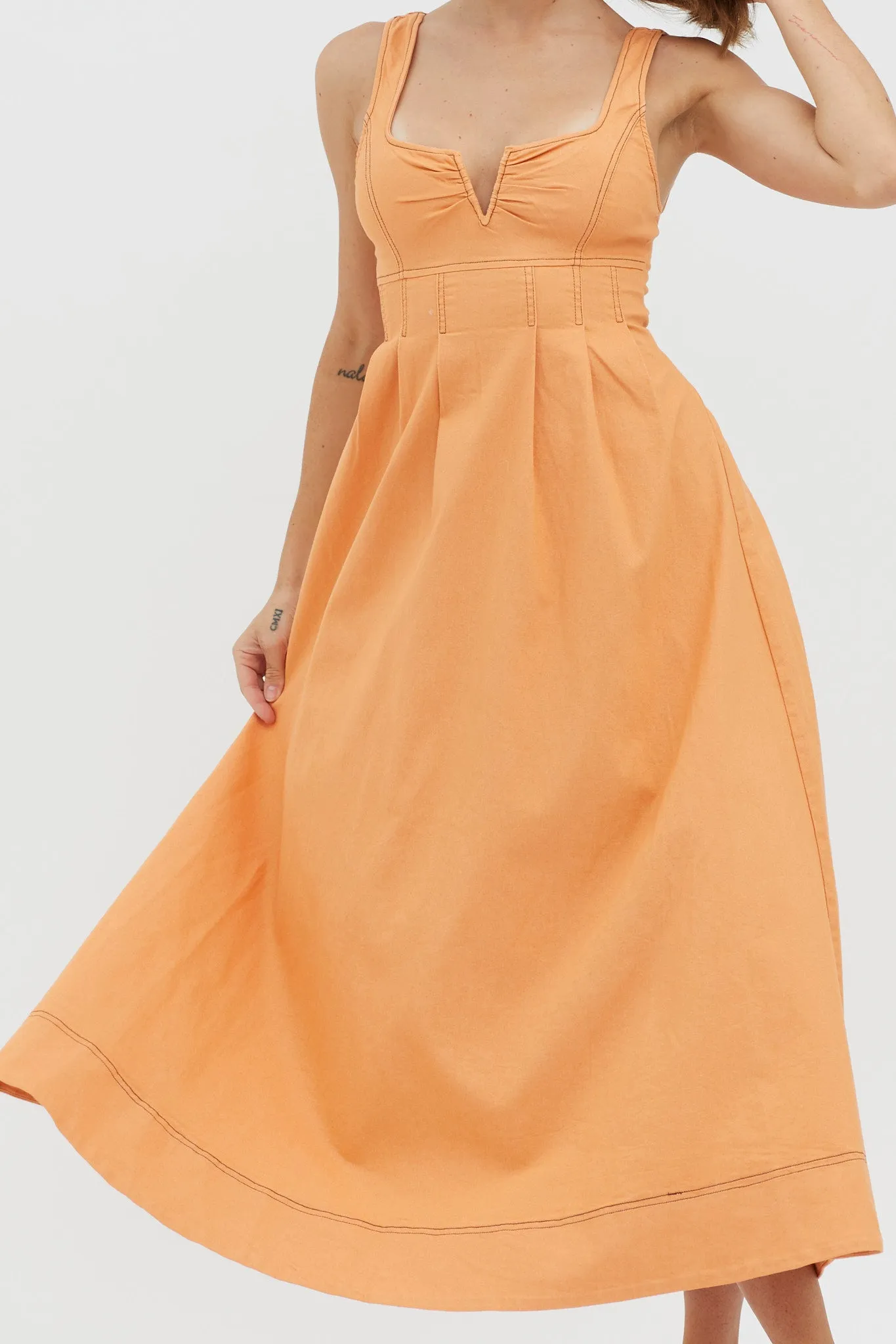 Isadore V-Bust Midi Dress Mango sold by Selfie Leslie product image thumbnail 4