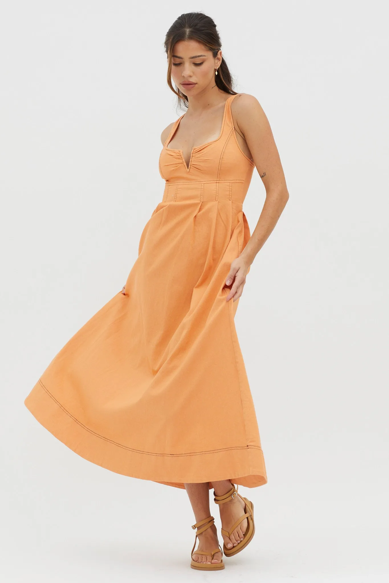 Isadore V-Bust Midi Dress Mango sold by Selfie Leslie product image thumbnail 5