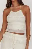 Helios Halterneck Shirred Sequin Top Beige sold by Selfie Leslie