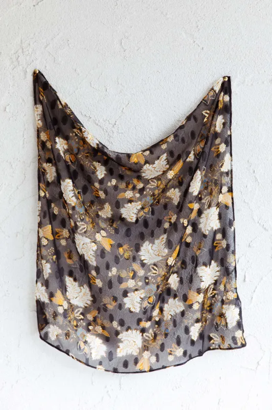 Sundaze Square Scarf Floral Black sold by Selfie Leslie