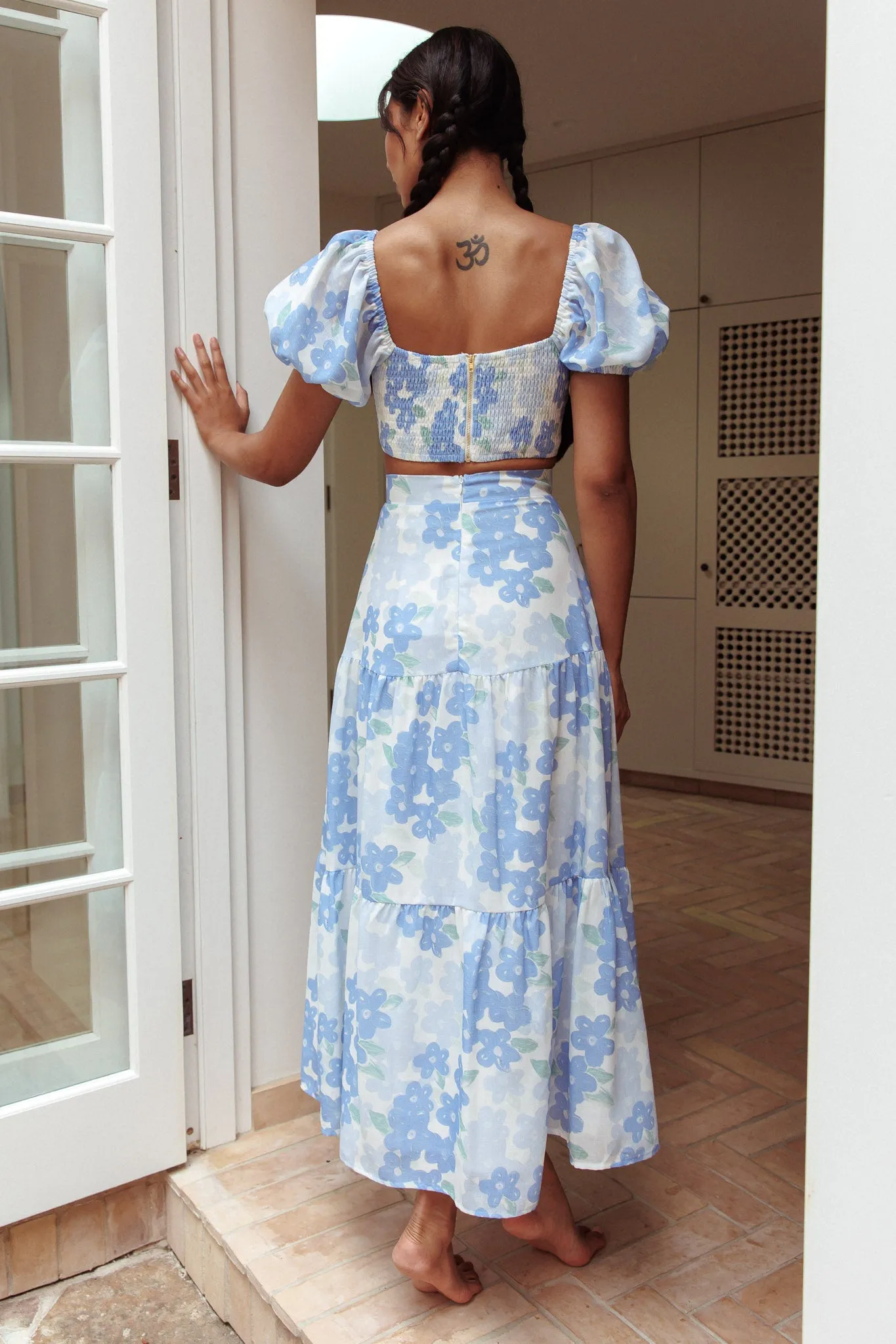 The Moment Maxi Skirt Floral Blue sold by Selfie Leslie product image thumbnail 2