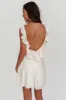 Alba Frill Trim Mini Dress Oyster sold by Selfie Leslie