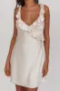 Alba Frill Trim Mini Dress Oyster sold by Selfie Leslie