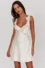Alba Frill Trim Mini Dress Oyster sold by Selfie Leslie