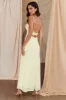 Nerida Twist Back Maxi Dress Lemon sold by Selfie Leslie