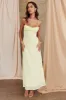 Nerida Twist Back Maxi Dress Lemon sold by Selfie Leslie