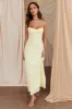 Nerida Twist Back Maxi Dress Lemon sold by Selfie Leslie