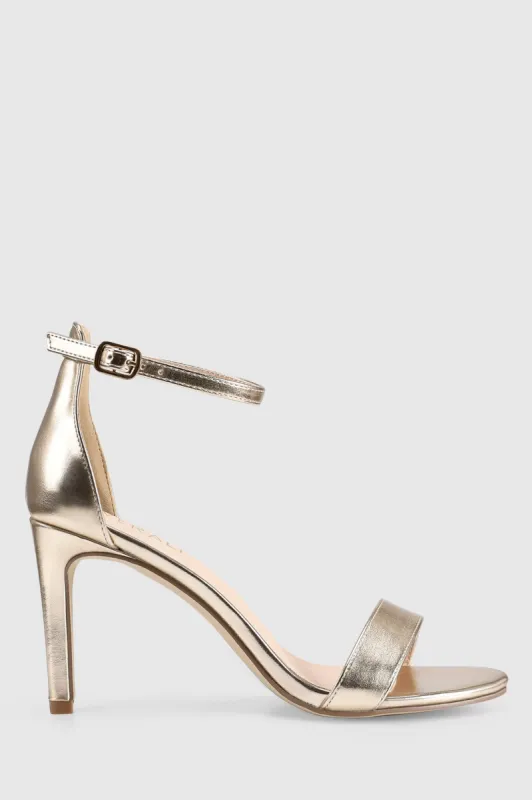 VERALi Mattie Strappy Heels Champagne Smooth sold by Selfie Leslie
