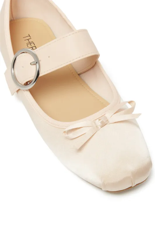 THERAPY Mesmerize Ballet Flat Blush Satin sold by Selfie Leslie