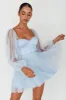 Fairytale Dream Sheer Sleeve Mini Dress Blue sold by Selfie Leslie