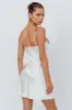 Rose Garden Floral Applique Mini Dress Oyster sold by Selfie Leslie