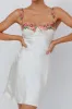 Rose Garden Floral Applique Mini Dress Oyster sold by Selfie Leslie