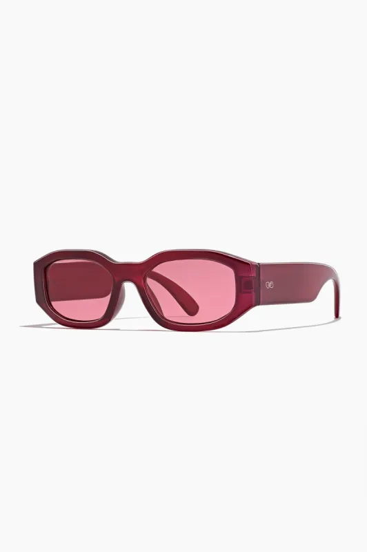 SZADE Sunglasses East Side ; Wild Cherry/Blush sold by Selfie Leslie