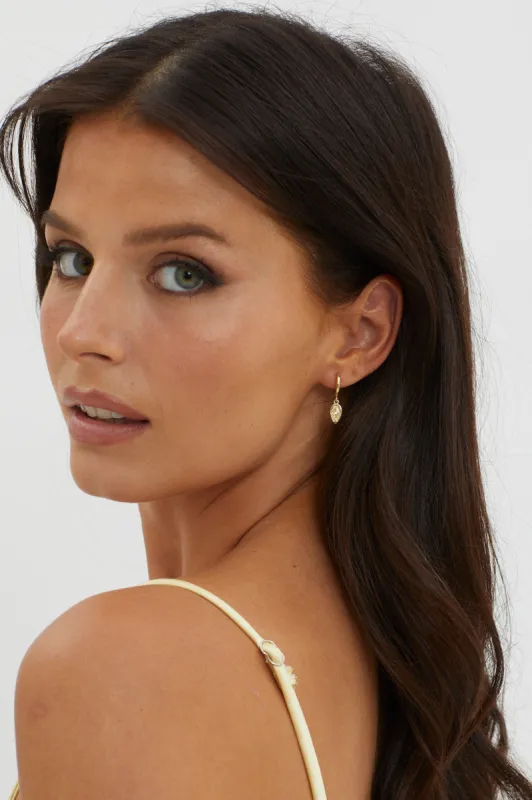 Emmie Teardrop Dangle Earrings Gold sold by Selfie Leslie