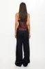 LIONESS Daydream Tie-Up Jeans Dark Denim sold by Selfie Leslie