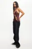 LIONESS Daydream Tie-Up Jeans Dark Denim sold by Selfie Leslie