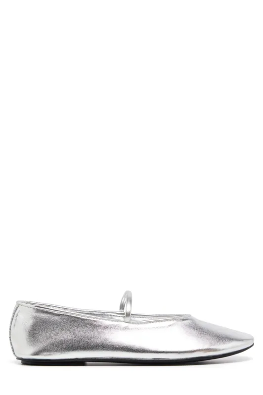 THERAPY Moncherri Ballet Flat Silver Smooth sold by Selfie Leslie