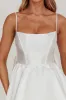 Athens Flared Bow Mini Dress White sold by Selfie Leslie