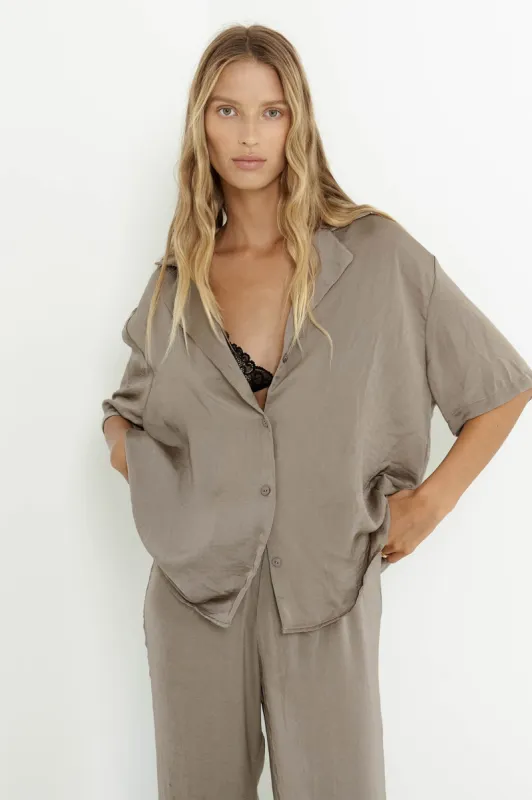 SNDYS Hallie Shirt Olive sold by Selfie Leslie