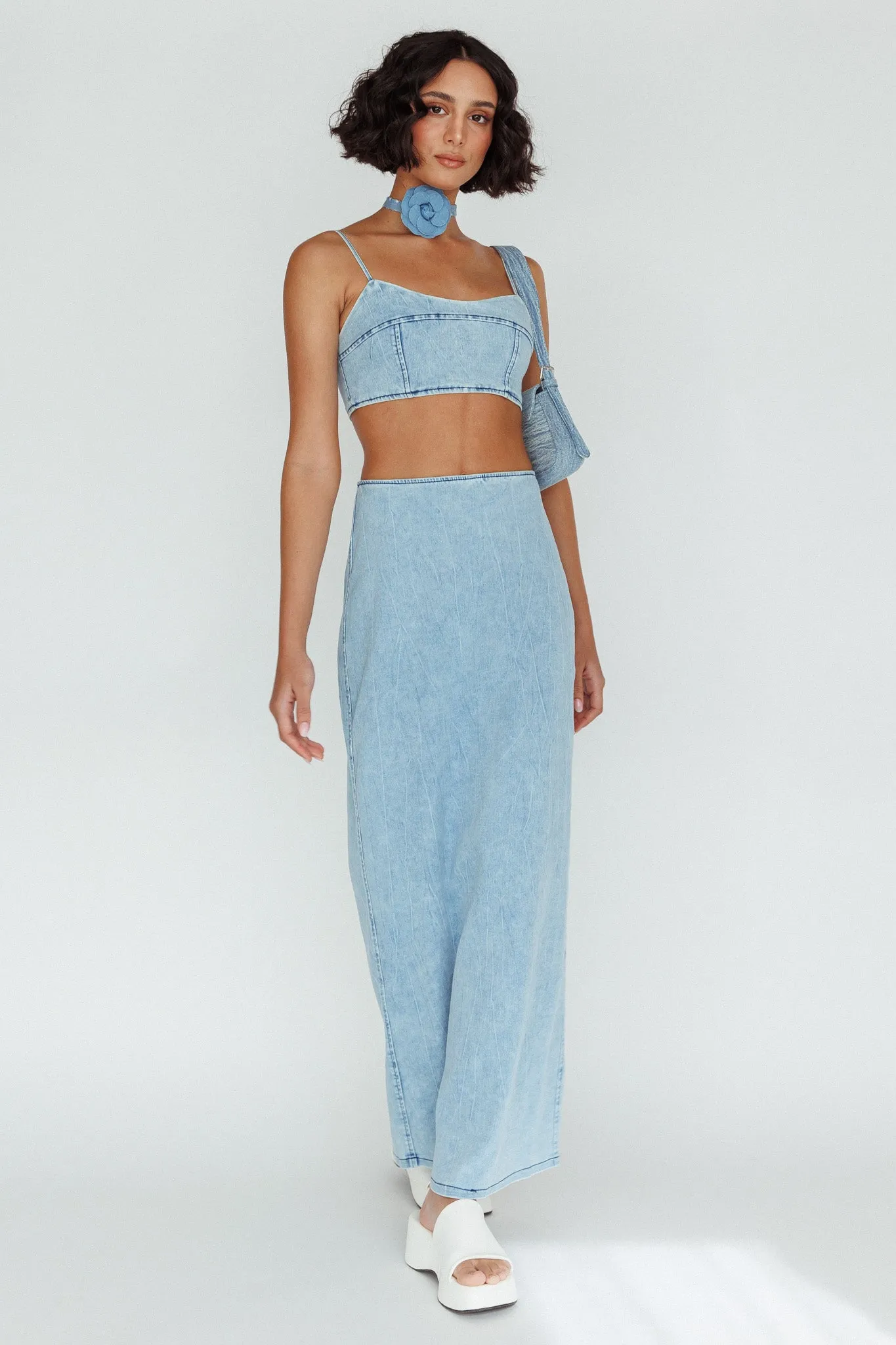 The Moment Maxi Skirt Denim sold by Selfie Leslie product image thumbnail 5