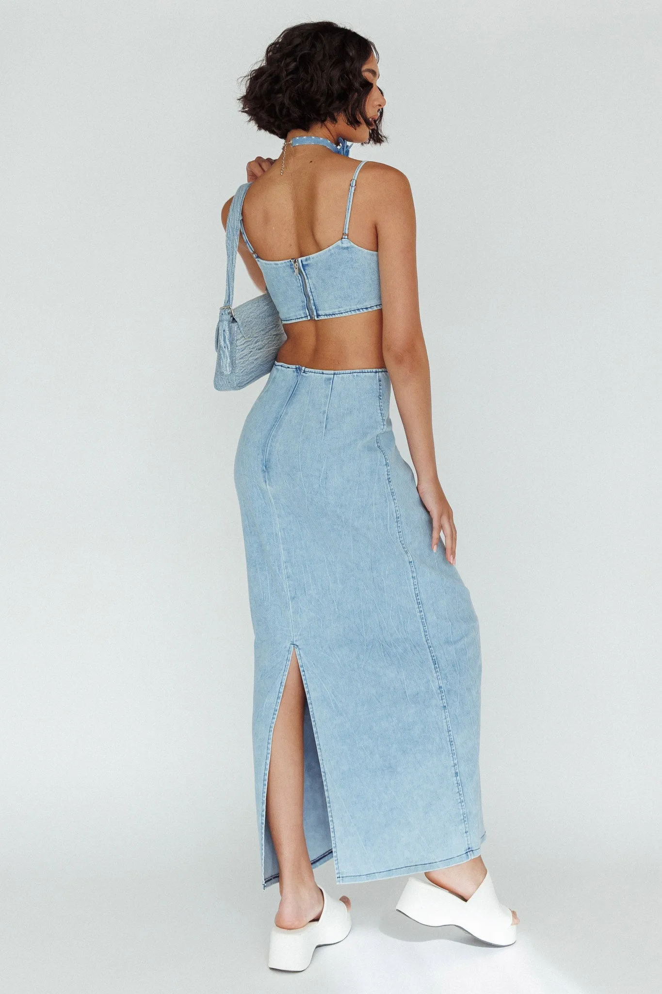 The Moment Maxi Skirt Denim sold by Selfie Leslie product image thumbnail 2