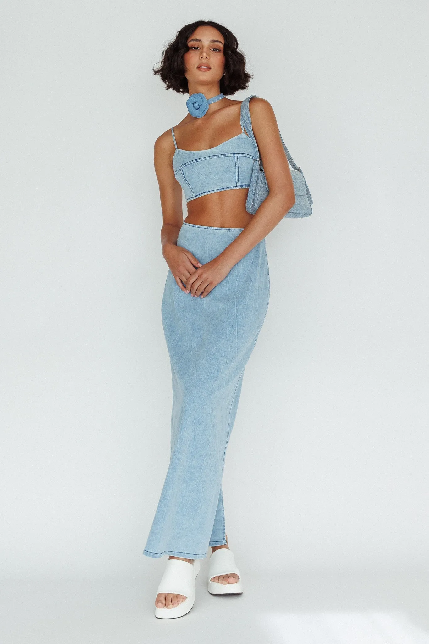 The Moment Maxi Skirt Denim sold by Selfie Leslie product image thumbnail 3