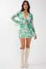 Sincerity Mini Skirt Floral Print Green sold by Selfie Leslie