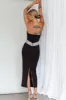 Megyn Diamante Midi Dress Black sold by Selfie Leslie