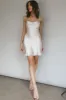 Romance Me Strappy Back Mini Dress Champagne sold by Selfie Leslie