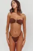 Agape High Cut O-Ring Bikini Bottom Choc sold by Selfie Leslie