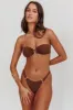 Agape High Cut O-Ring Bikini Bottom Choc sold by Selfie Leslie