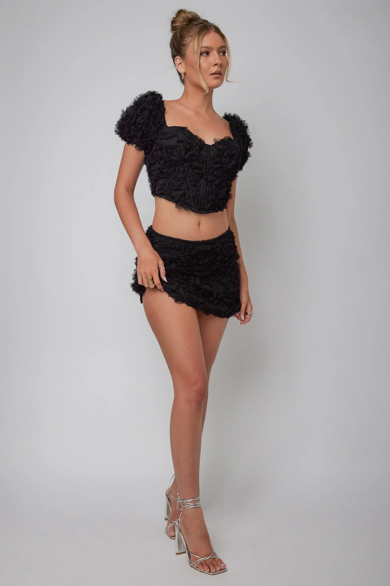 Cielito Embellished Crop Top Black sold by Selfie Leslie product image thumbnail 3